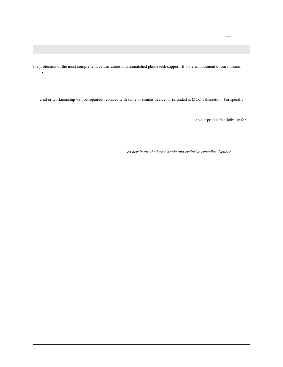 Management committed to your satisfaction | Measurement Computing PCI-DIO48H User Manual | Page 3 / 18