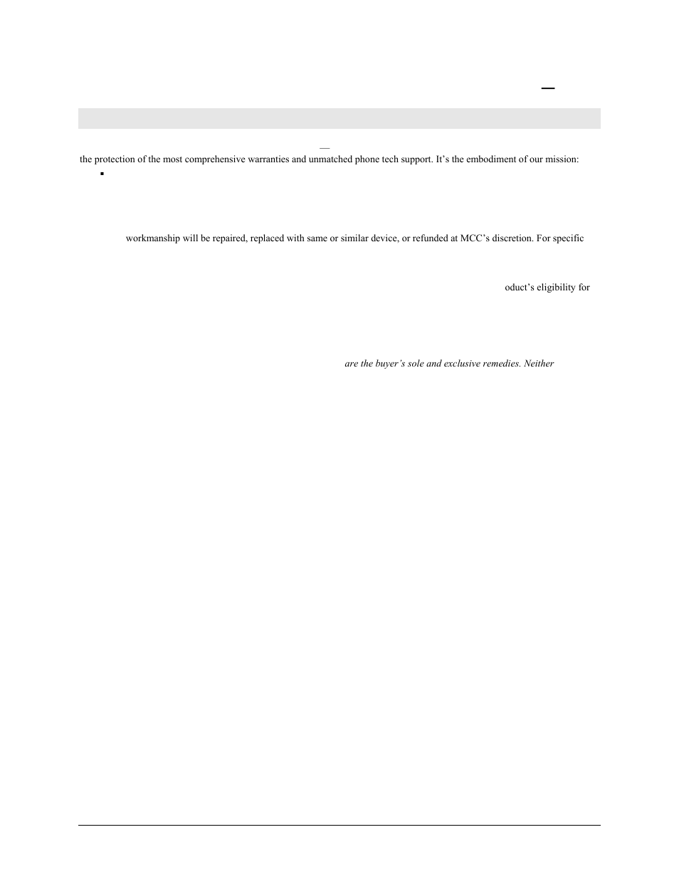 Management committed to your satisfaction | Measurement Computing PCI-DIO96H User Manual | Page 3 / 21