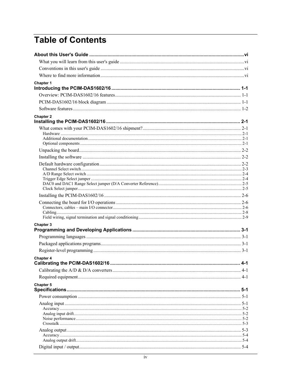 Measurement Computing PCIM-DAS1602/16 User Manual | Page 5 / 29