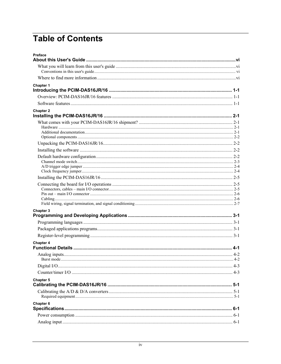 Measurement Computing PCIM-DAS16JR/16 User Manual | Page 5 / 27