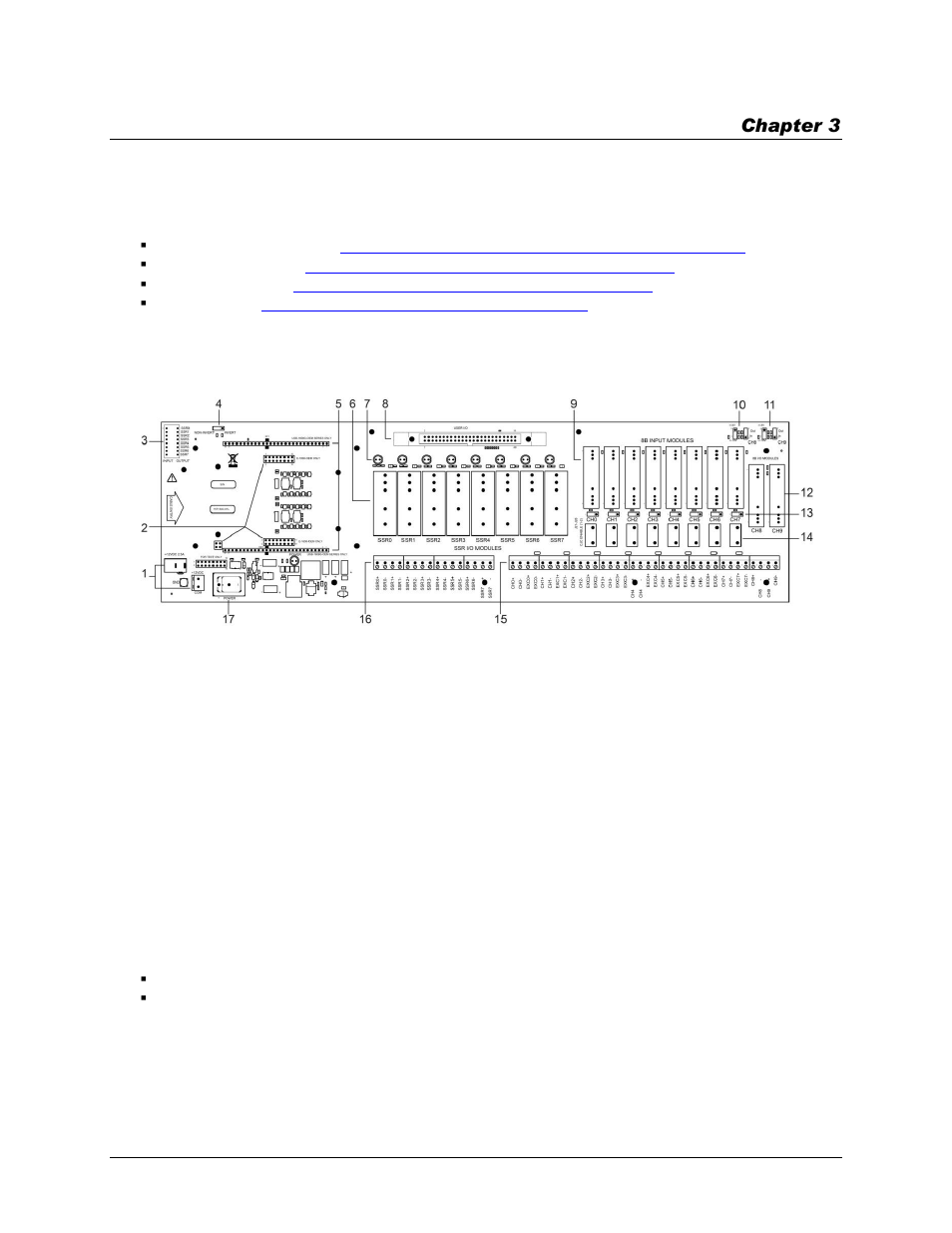 Functional details, Scc-8-8-2 baseboard components, External power connectors | Chapter 3 | Measurement Computing SC-1608 Series User Manual | Page 14 / 34