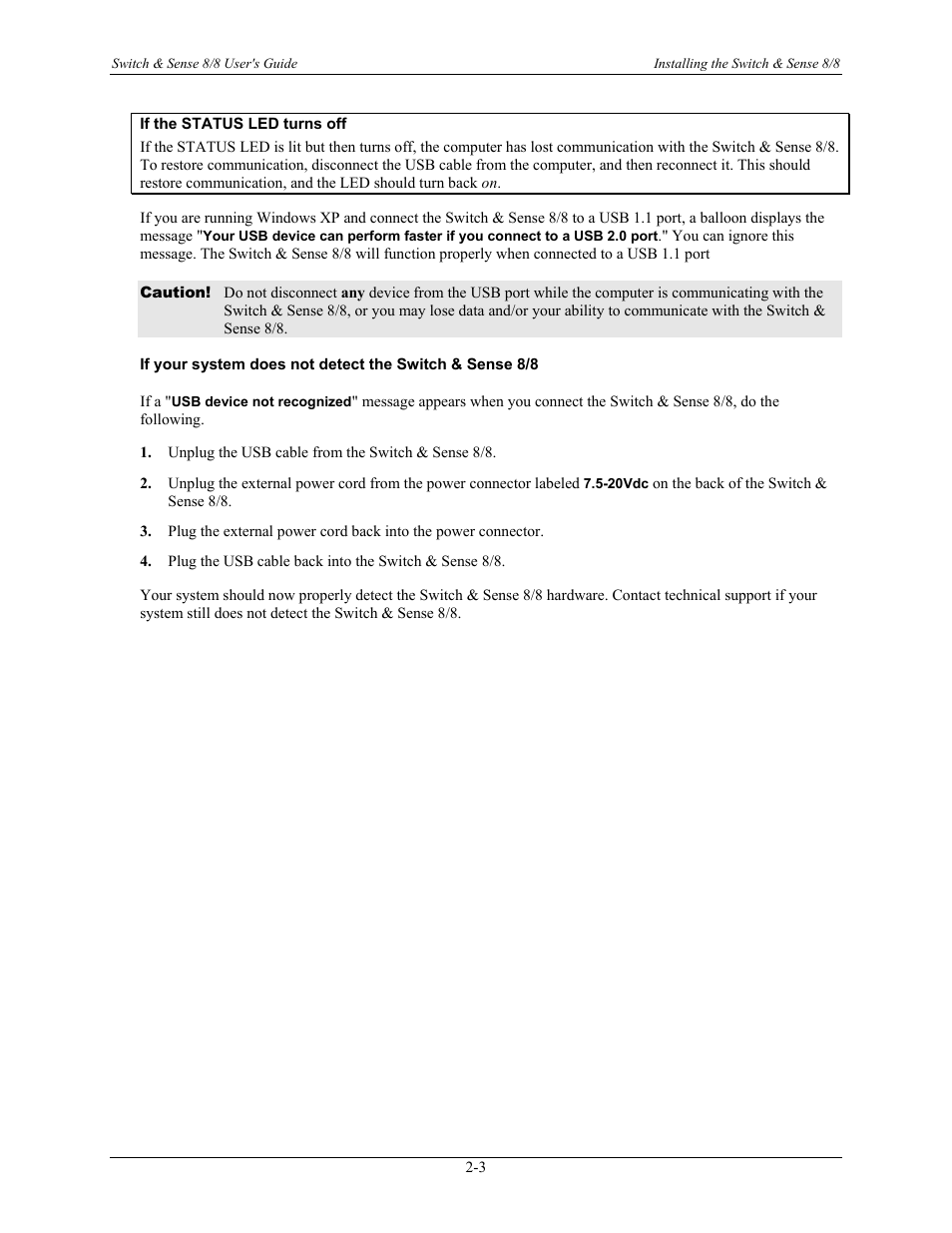 Measurement Computing SWITCH AND SENSE 8/8 User Manual | Page 11 / 19