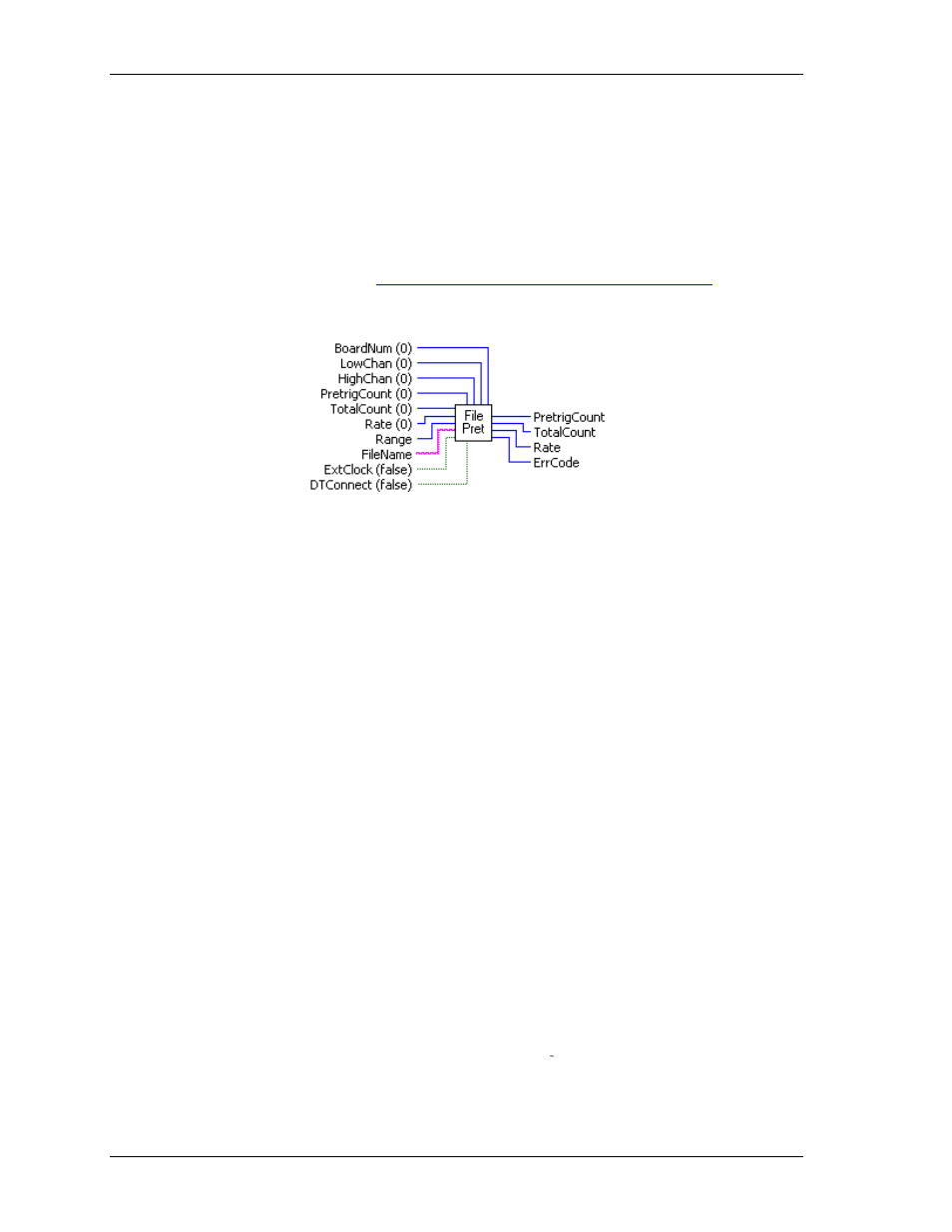 Filepret.vi | Measurement Computing UL for NI LabVIEW User Manual | Page 86 / 109