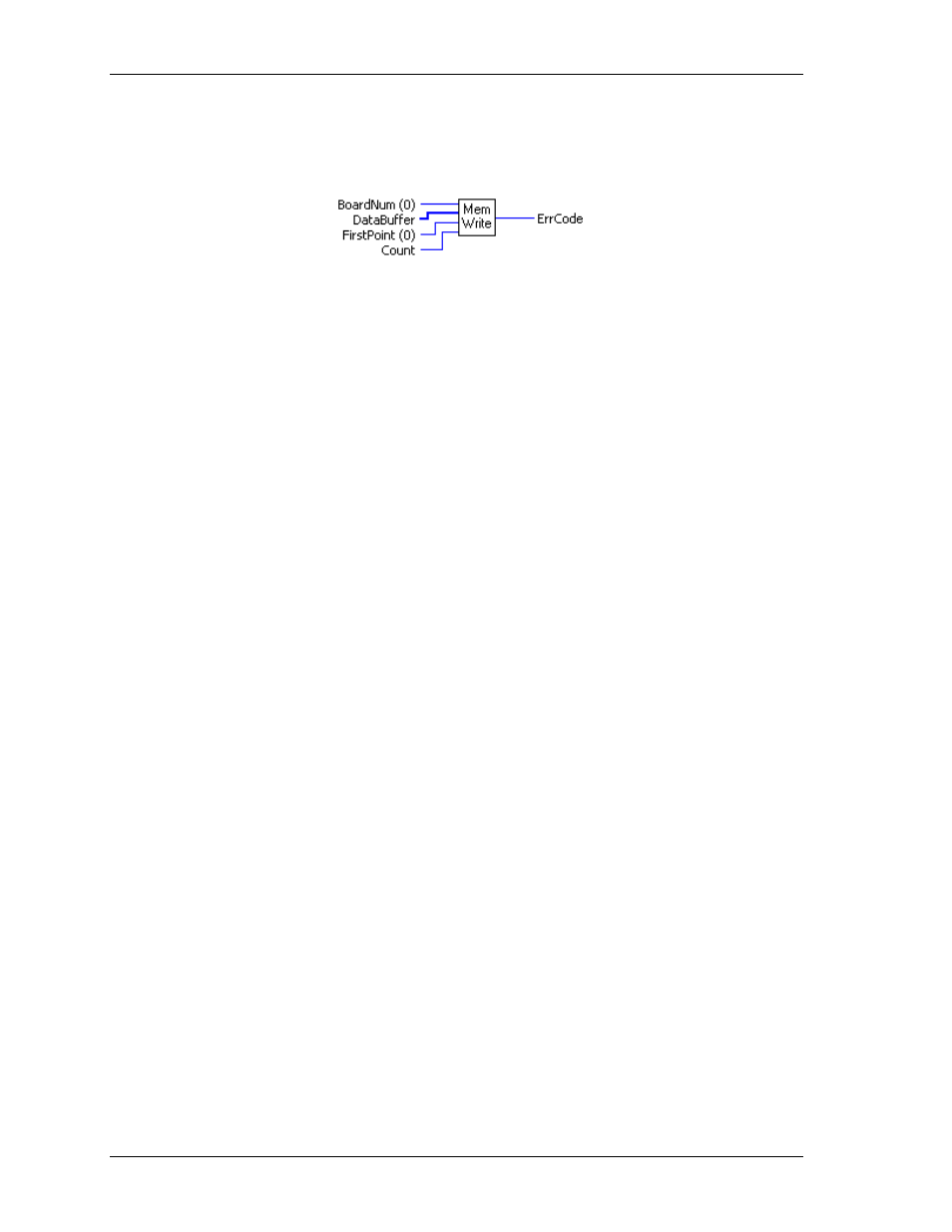 Memwrite.vi | Measurement Computing UL for NI LabVIEW User Manual | Page 93 / 109