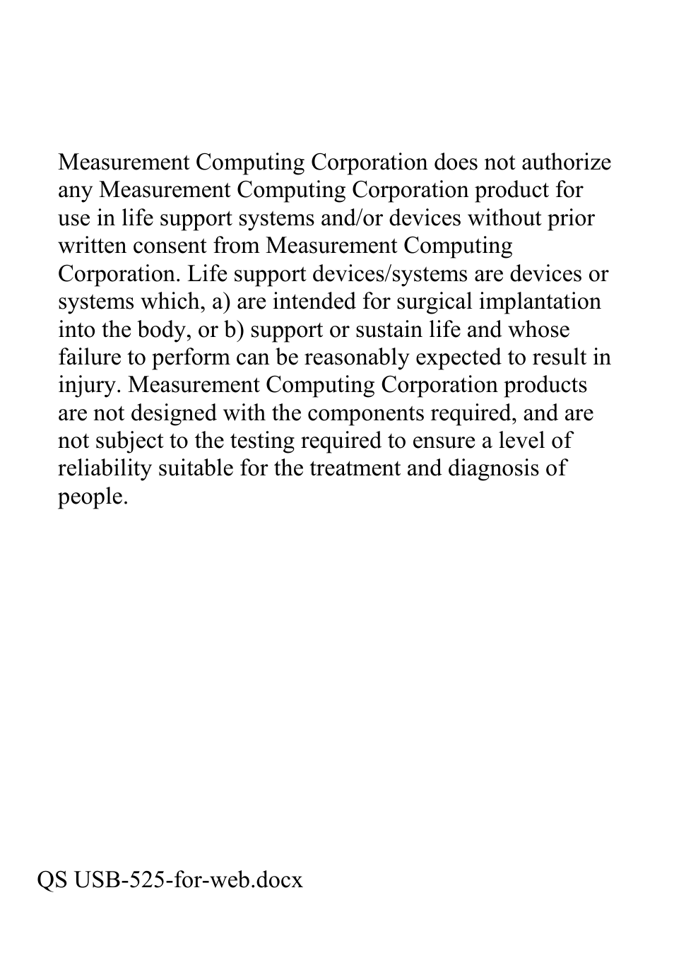 Measurement Computing USB-525 User Manual | Page 8 / 12