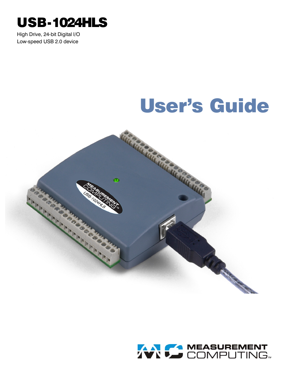 Measurement Computing USB-1024HLS User Manual | 21 pages