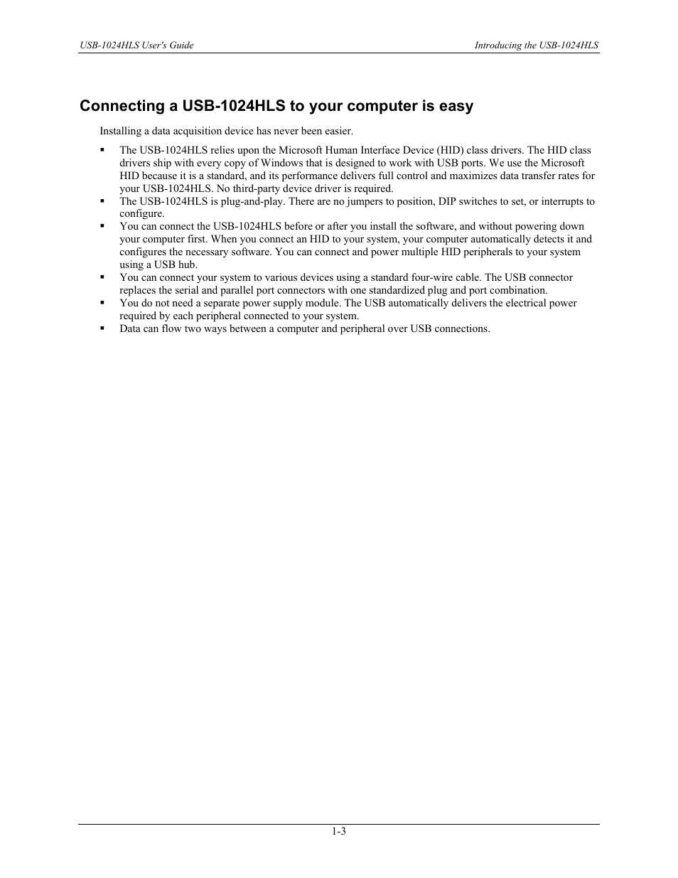 Connecting a usb-1024hls to your computer is easy | Measurement Computing USB-1024HLS User Manual | Page 8 / 21