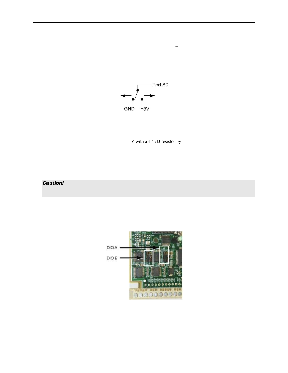 Digital i/o, Pull-up/down configuration | Measurement Computing USB-1208FS-Plus User Manual | Page 15 / 29