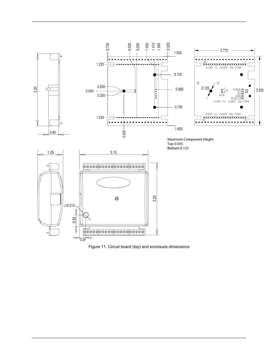 Mechanical drawings | Measurement Computing USB-1608FS User Manual | Page 18 / 26