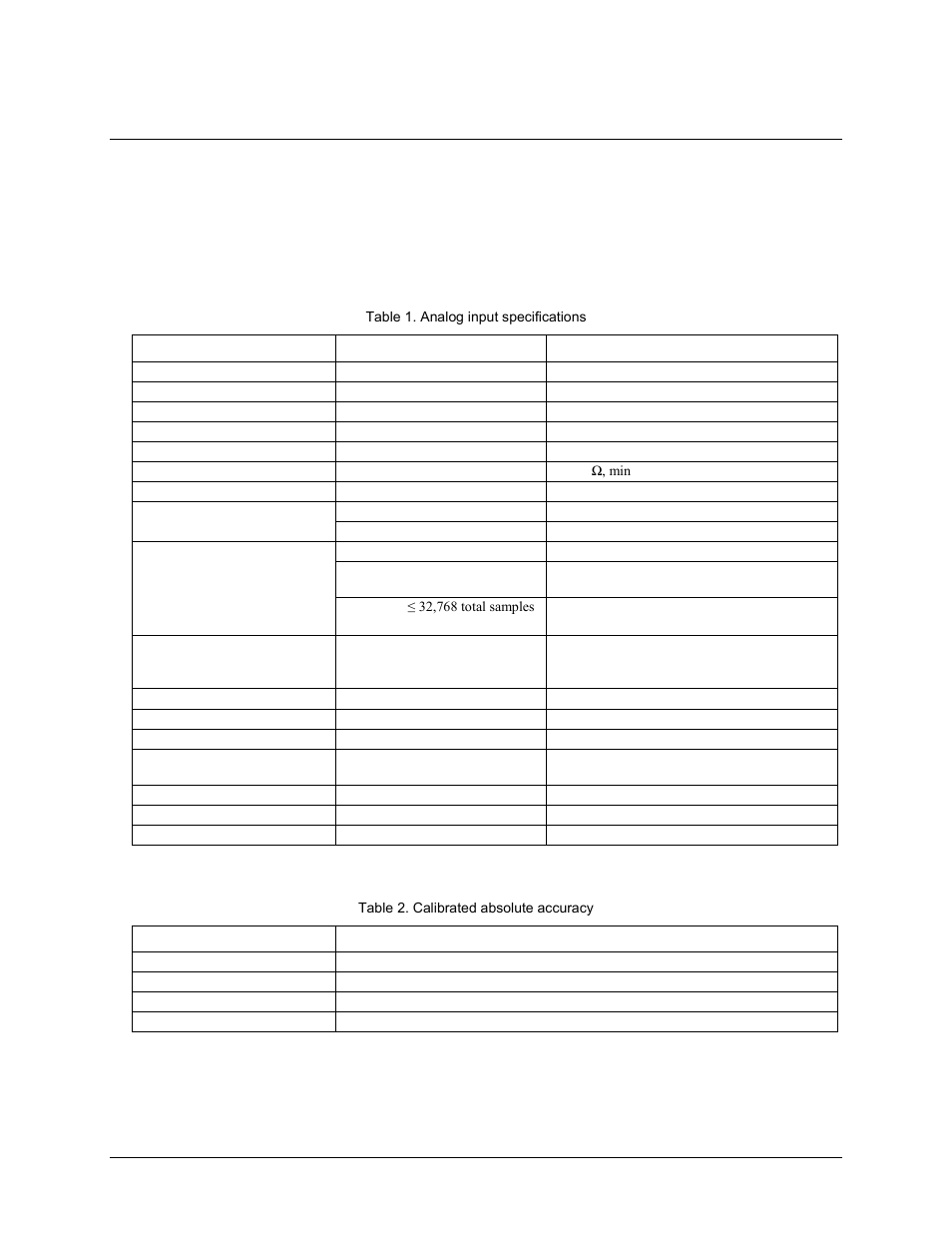 Specifications, Analog input, Chapter 4 | Measurement Computing USB-1608FS User Manual | Page 19 / 26