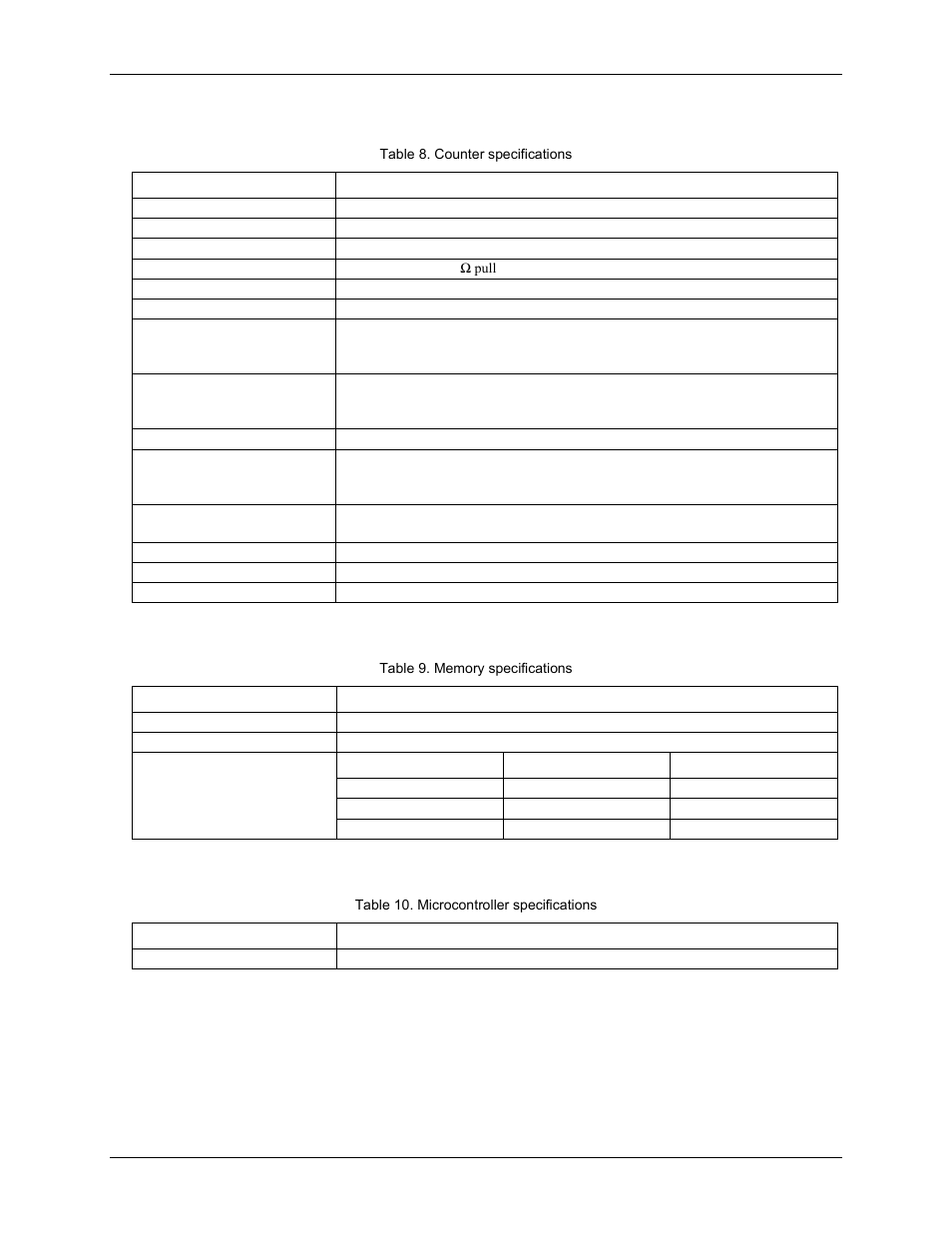 Counter, Memory, Microcontroller | Measurement Computing USB-1608FS User Manual | Page 22 / 26