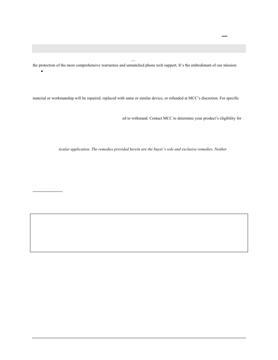 Management committed to your satisfaction | Measurement Computing USB-1608FS-Plus User Manual | Page 2 / 24