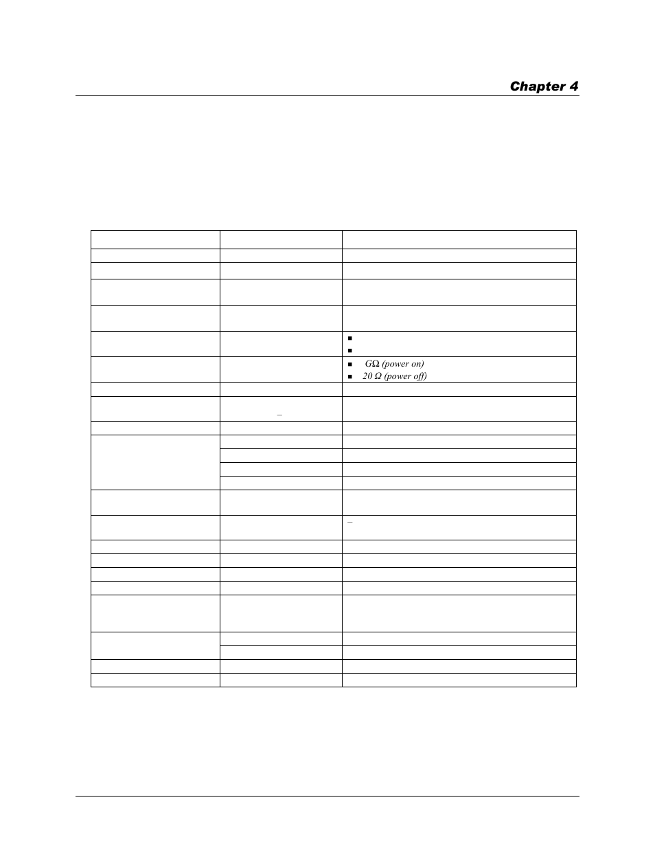 Specifications, Analog input, Chapter 4 | Measurement Computing USB-1608GX-2AO User Manual | Page 16 / 25