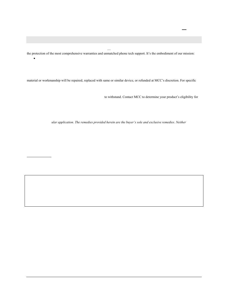 Management committed to your satisfaction | Measurement Computing USB-1608GX-2AO User Manual | Page 2 / 25