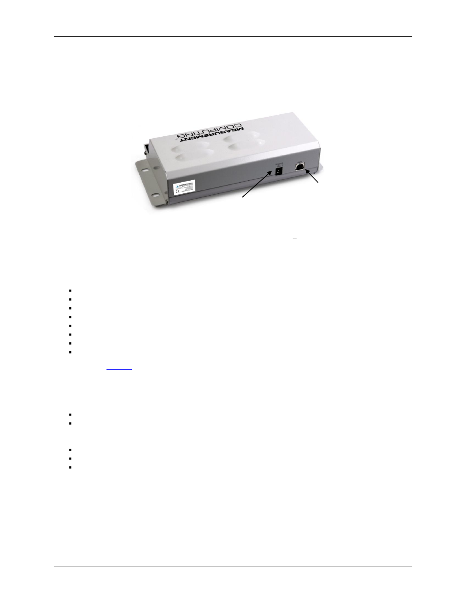 Power connector, Analog input terminals (ch0_l - ch7_h), Input configuration | Measurement Computing USB-1608HS-2AO User Manual | Page 15 / 33
