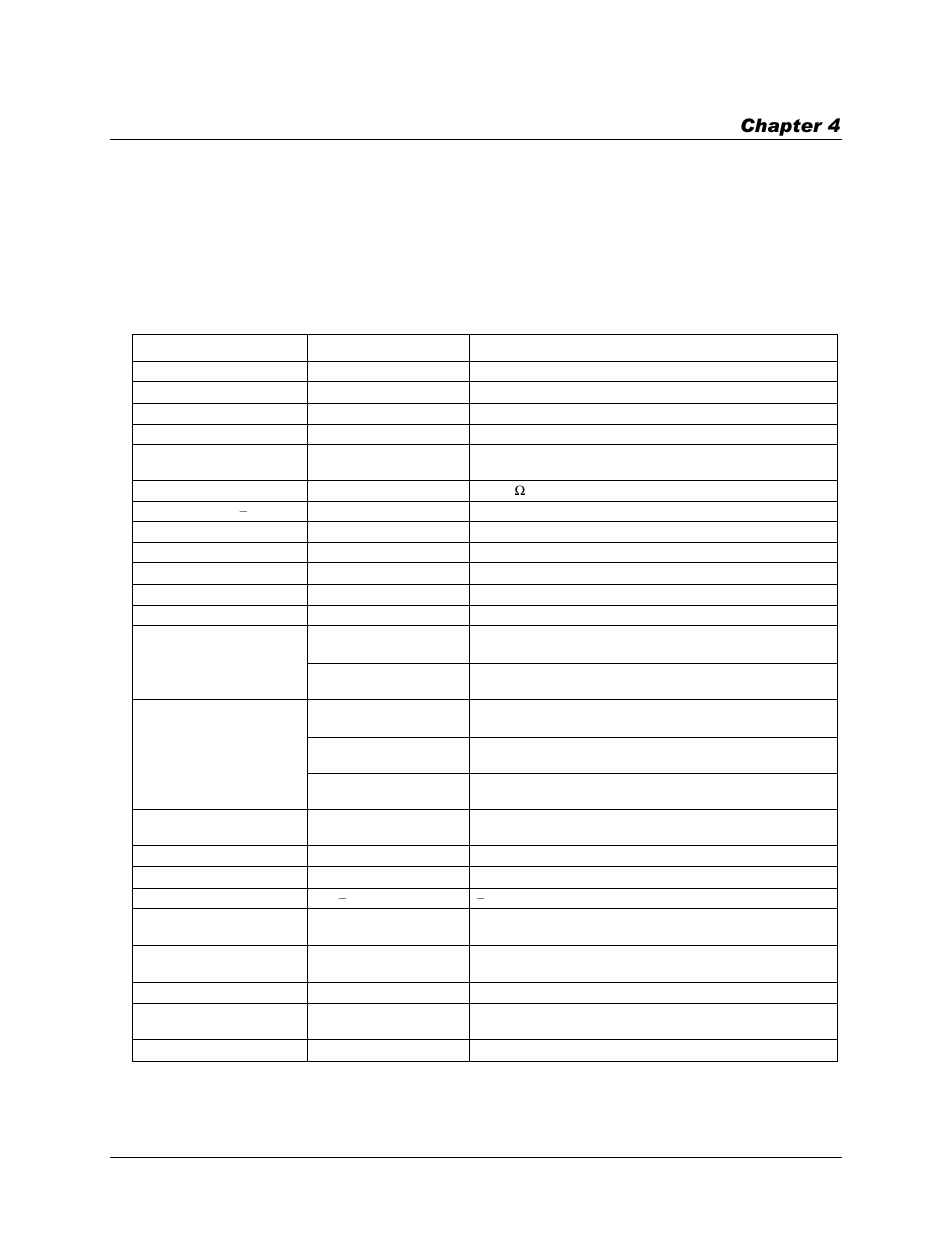 Specifications, Analog input, E specifications | Chapter 4 | Measurement Computing USB-1616FS User Manual | Page 22 / 30