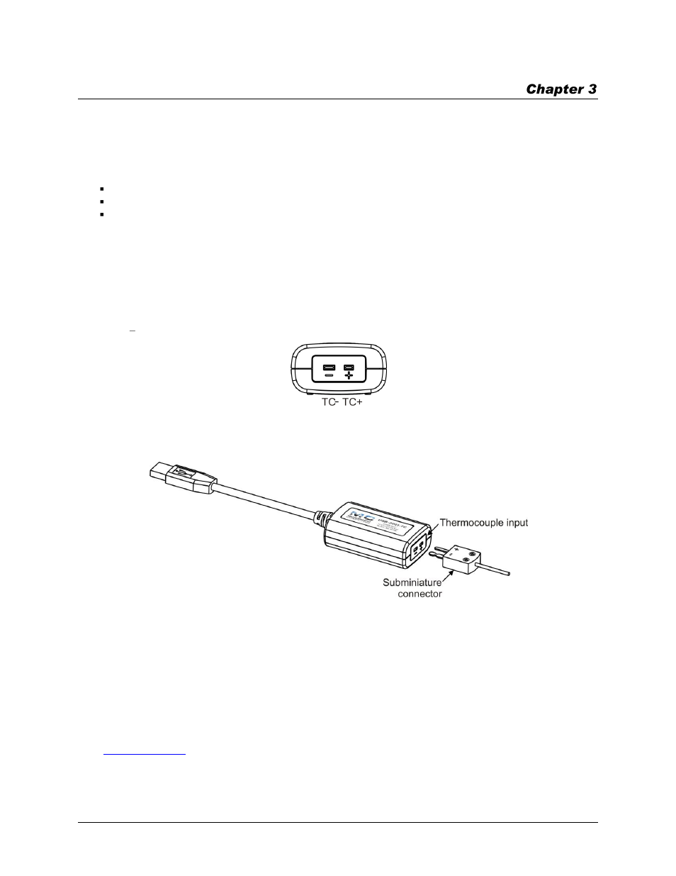 Functional details, Components, Thermocouple input | Thermocouple with bare wire leads | Measurement Computing USB-2001-TC User Manual | Page 9 / 19