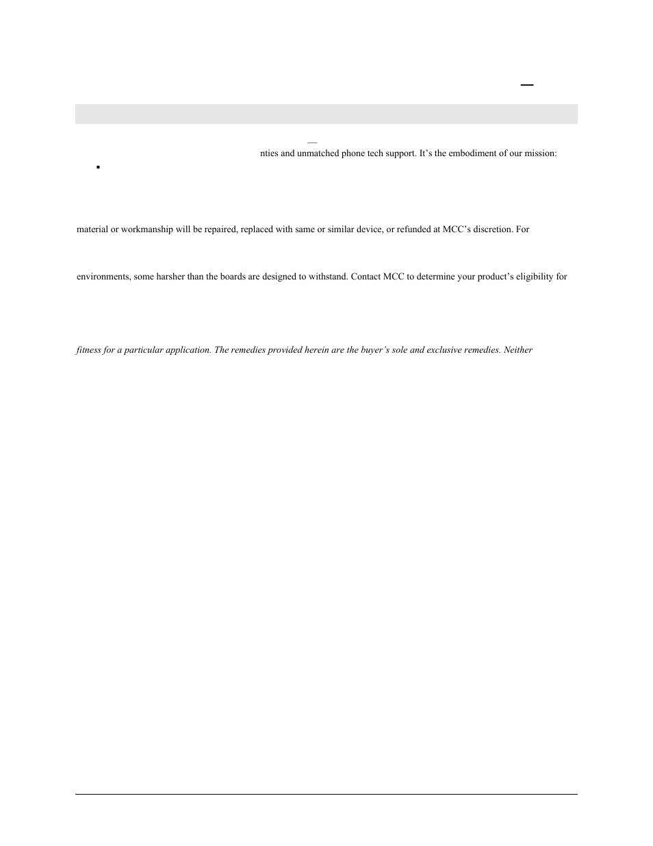 Management committed to your satisfaction | Measurement Computing USB-2404-10 User Manual | Page 3 / 19