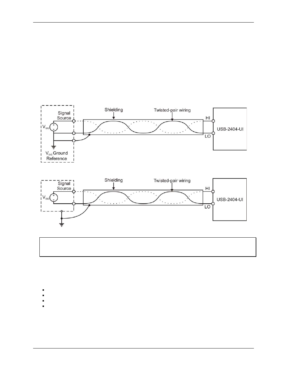 Teds sensor connections, Signal source connections, Timing options | Measurement Computing USB-2404-UI User Manual | Page 12 / 22
