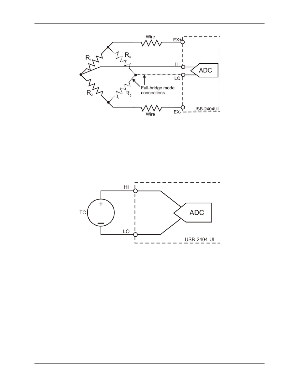 Thermocouple mode, Excitation protection | Measurement Computing USB-2404-UI User Manual | Page 15 / 22