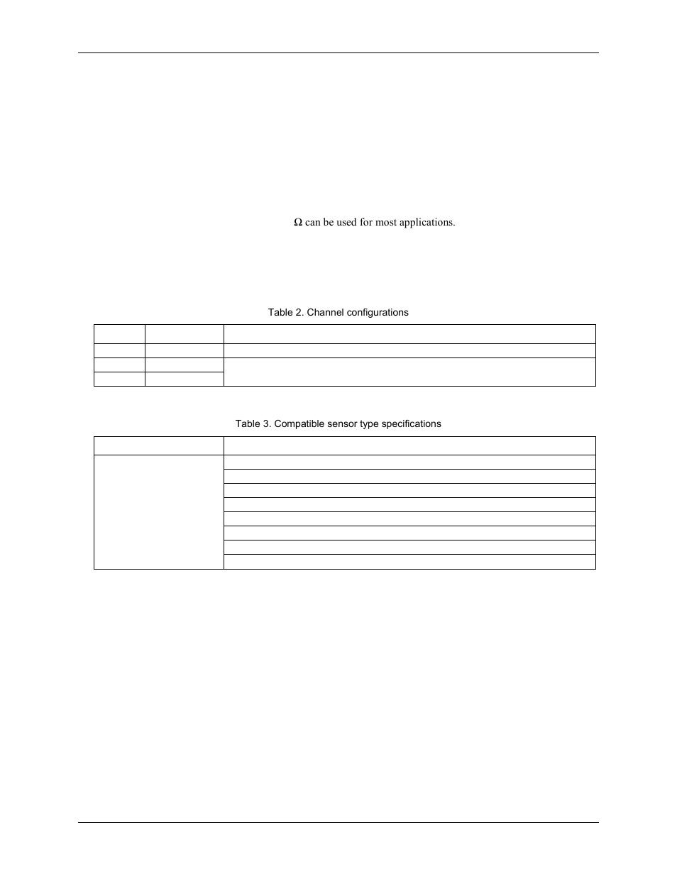 Channel configurations, Compatible sensors, Accuracy | Thermocouple measurement accuracy | Measurement Computing USB-2416-4AO User Manual | Page 23 / 50