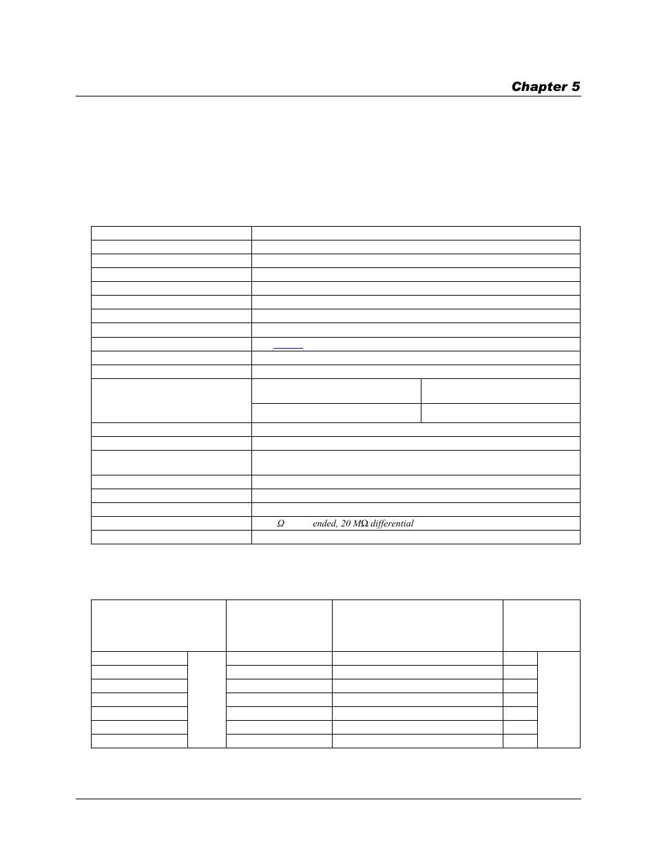 Specifications, Analog input, Accuracy | Chapter 5 | Measurement Computing USB-2527 User Manual | Page 53 / 64