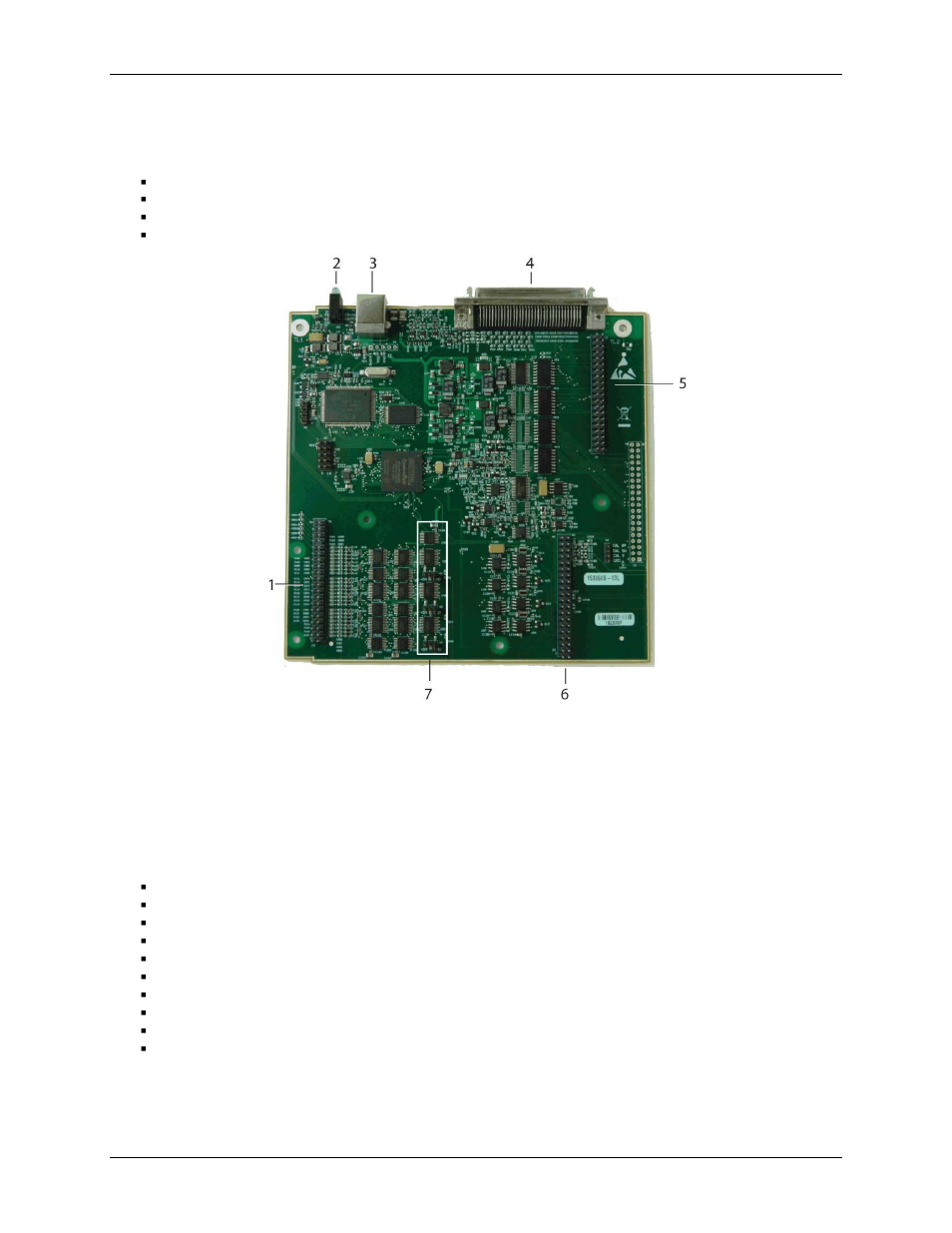Usb-2627 components, Pin scsi connector p1 | Measurement Computing USB-2627 User Manual | Page 15 / 29
