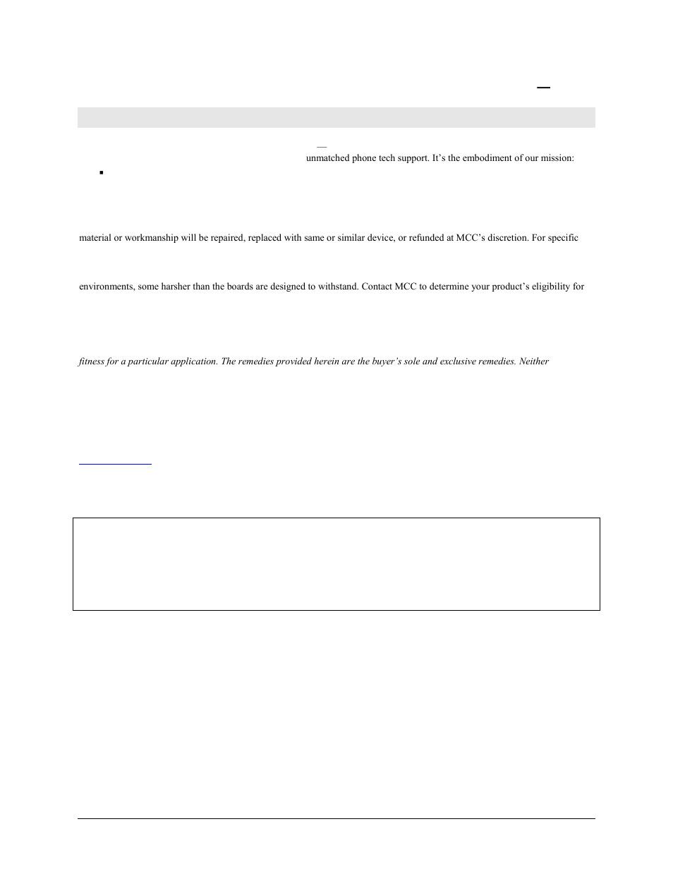 Management committed to your satisfaction | Measurement Computing USB-2627 User Manual | Page 2 / 29