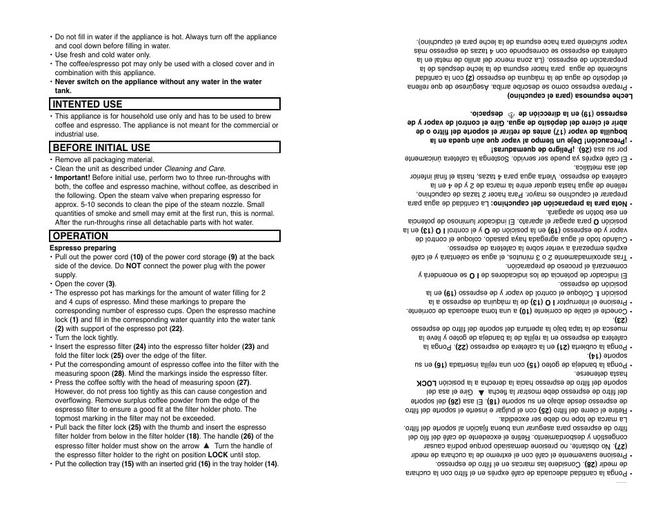 Intented use, Before initial use, Operation | Special safety advice | Continental CP43609 User Manual | Page 6 / 10