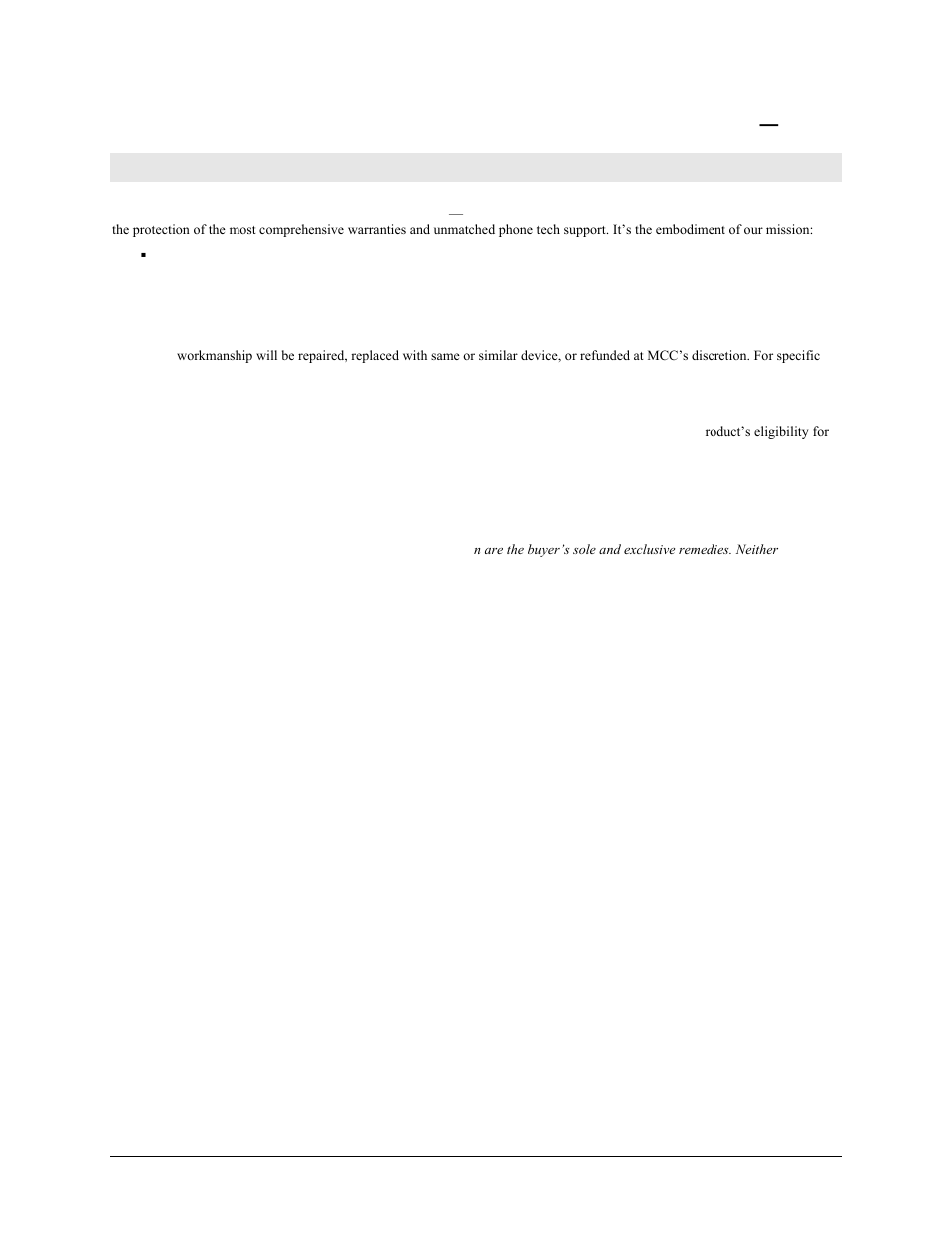 Management committed to your satisfaction | Measurement Computing USB-3101 User Manual | Page 3 / 24