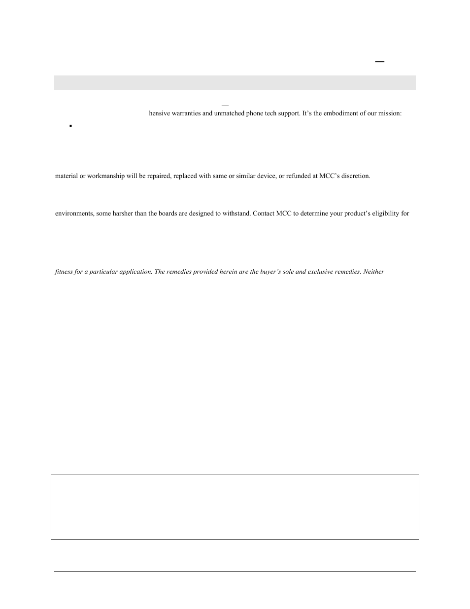 Management committed to your satisfaction | Measurement Computing USB-3110 User Manual | Page 3 / 25