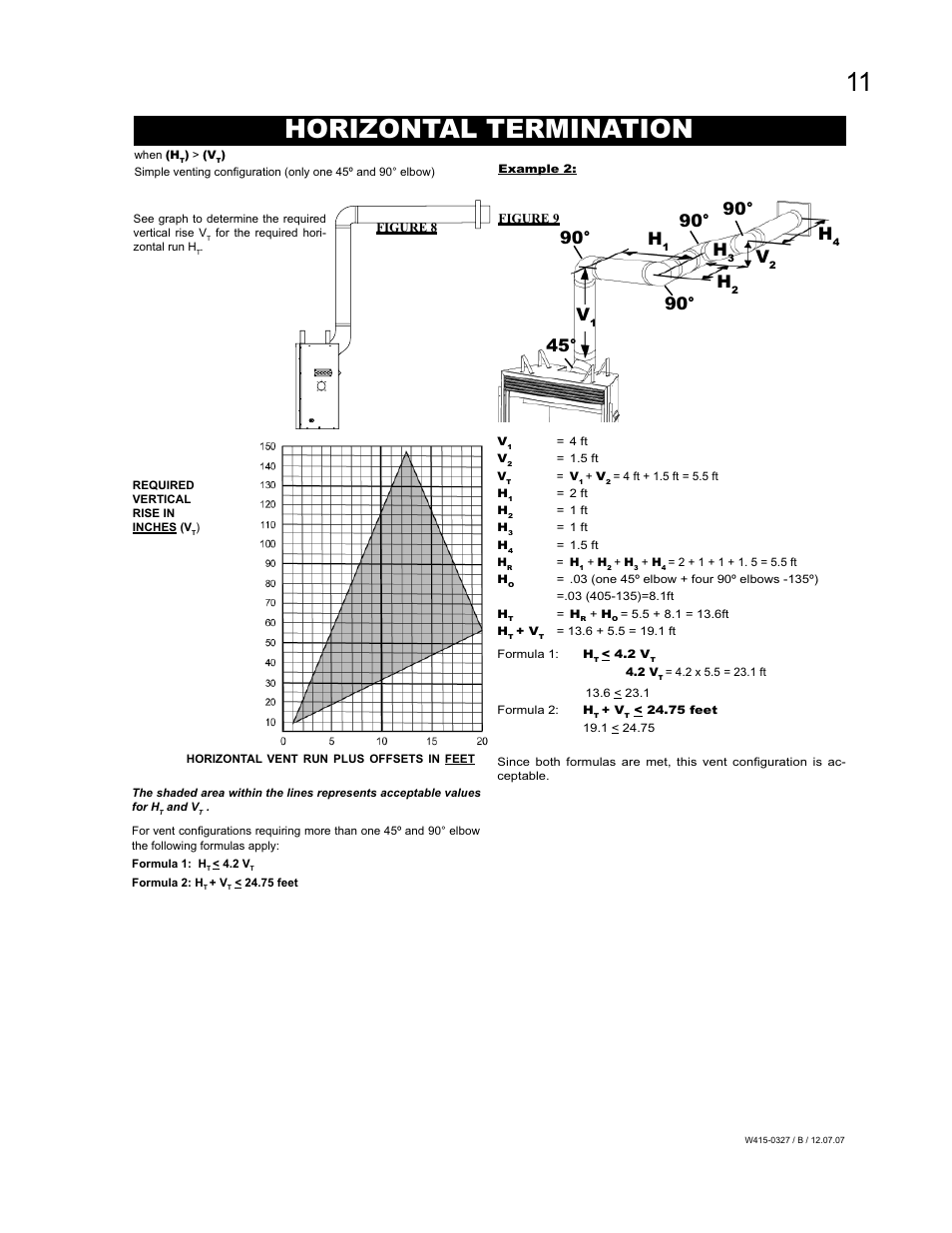 Horizontal termination, 90° h | Continental BCDV48N User Manual | Page 11 / 28
