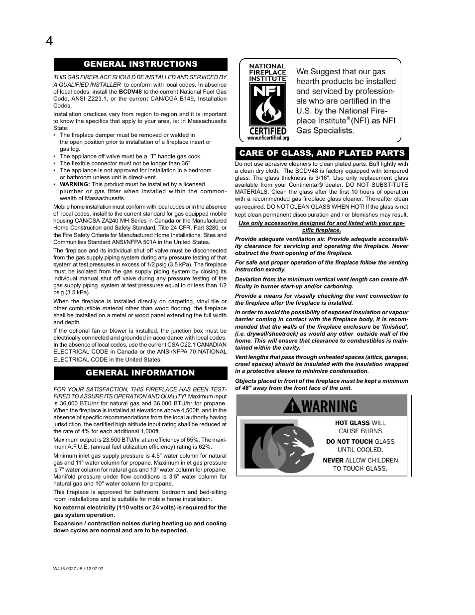 Continental BCDV48N User Manual | Page 4 / 28