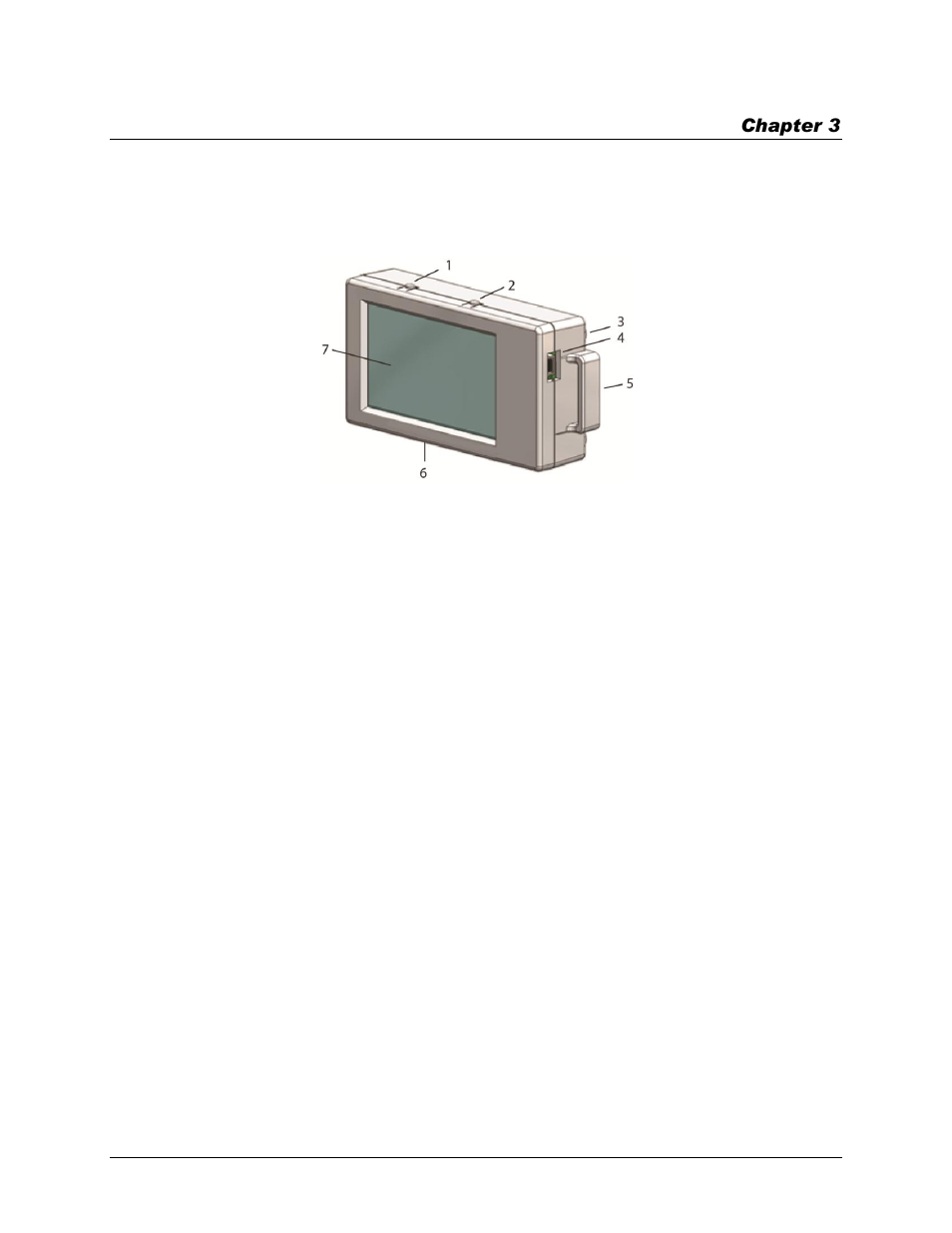 Functional details, External components, Start/stop button | Alarm/stats button, Mounting magnets, Battery compartment, Usb port, Mounting loops | Measurement Computing USB-5106 User Manual | Page 7 / 18