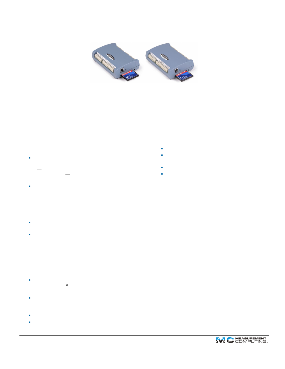 Measurement Computing USB-5201 Installation User Manual | 3 pages
