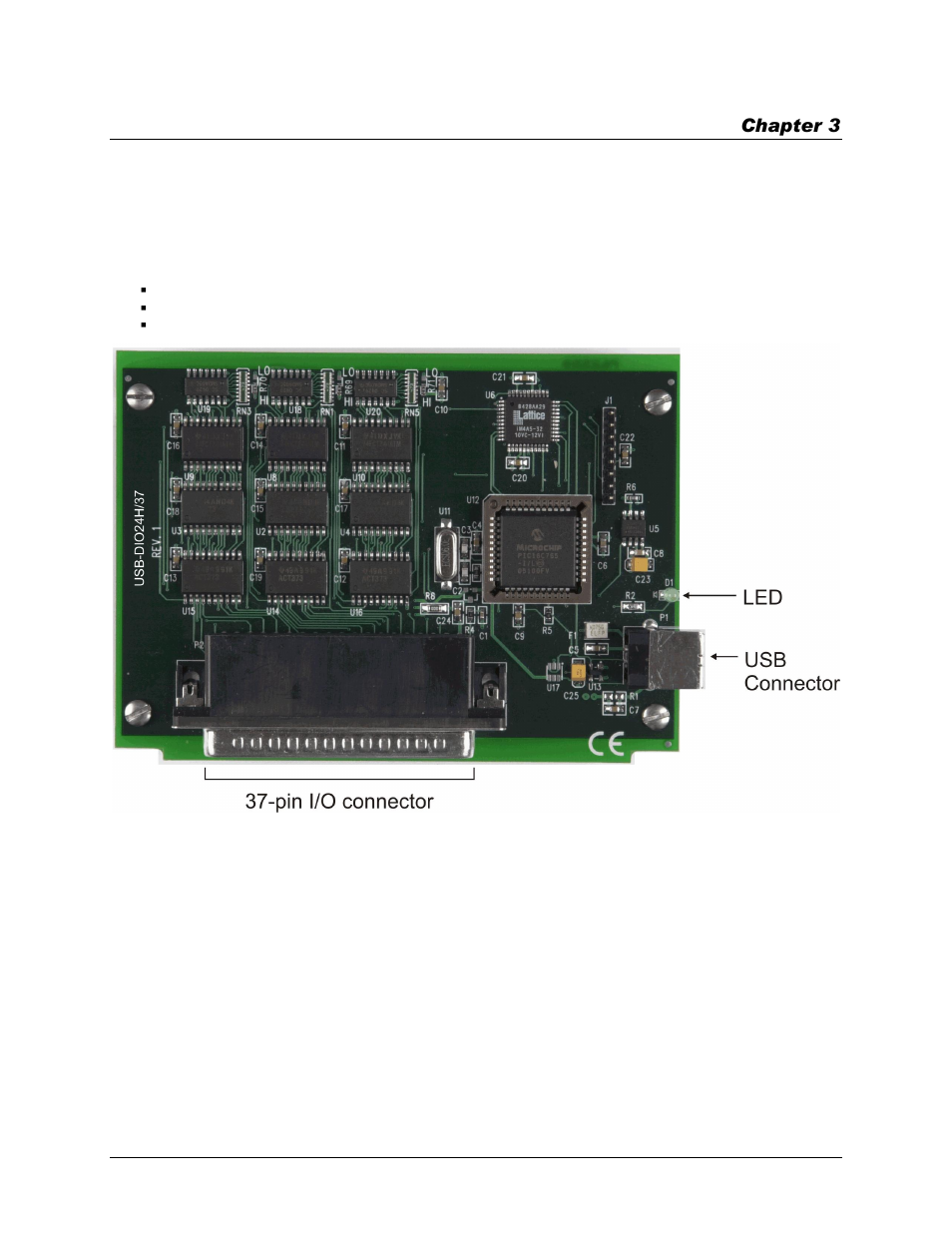 Functional details, Components, Pin i/o connector | Measurement Computing USB-DIO24H/37 User Manual | Page 12 / 20