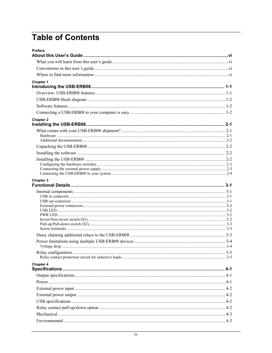 Measurement Computing USB-ERB08 User Manual | Page 5 / 23