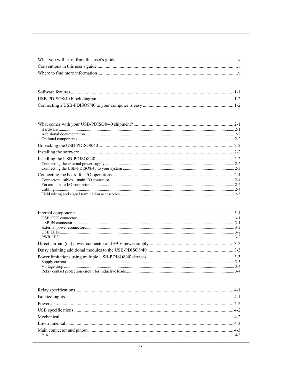 Measurement Computing USB-PDISO8/40 User Manual | Page 4 / 20