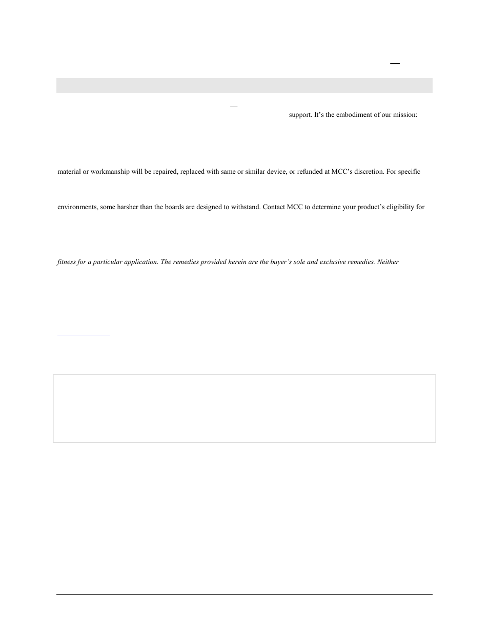 Management committed to your satisfaction | Measurement Computing USB-QUAD08 User Manual | Page 2 / 38