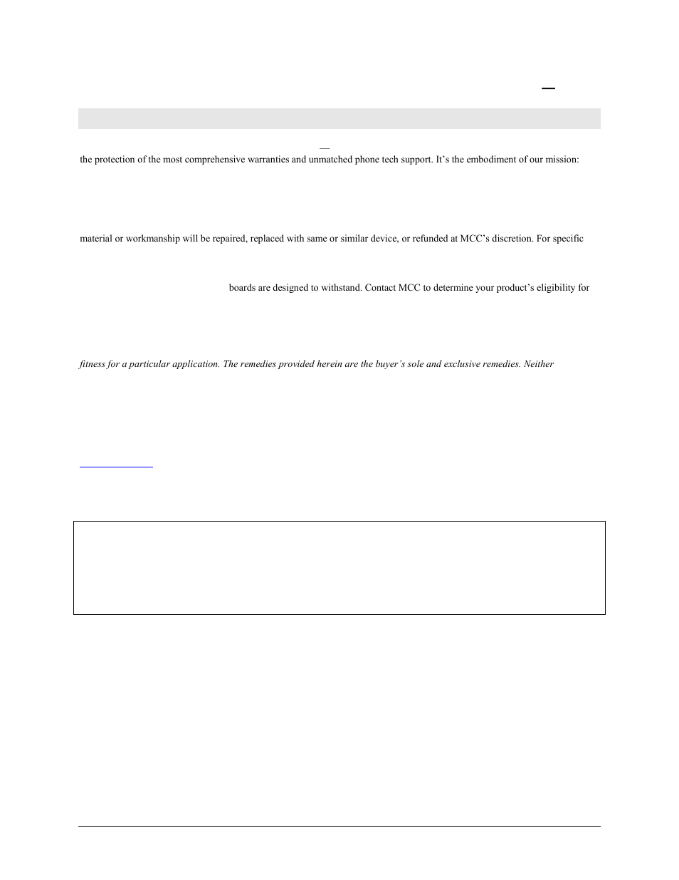 Management committed to your satisfaction | Measurement Computing USB-TEMP-AI User Manual | Page 2 / 30