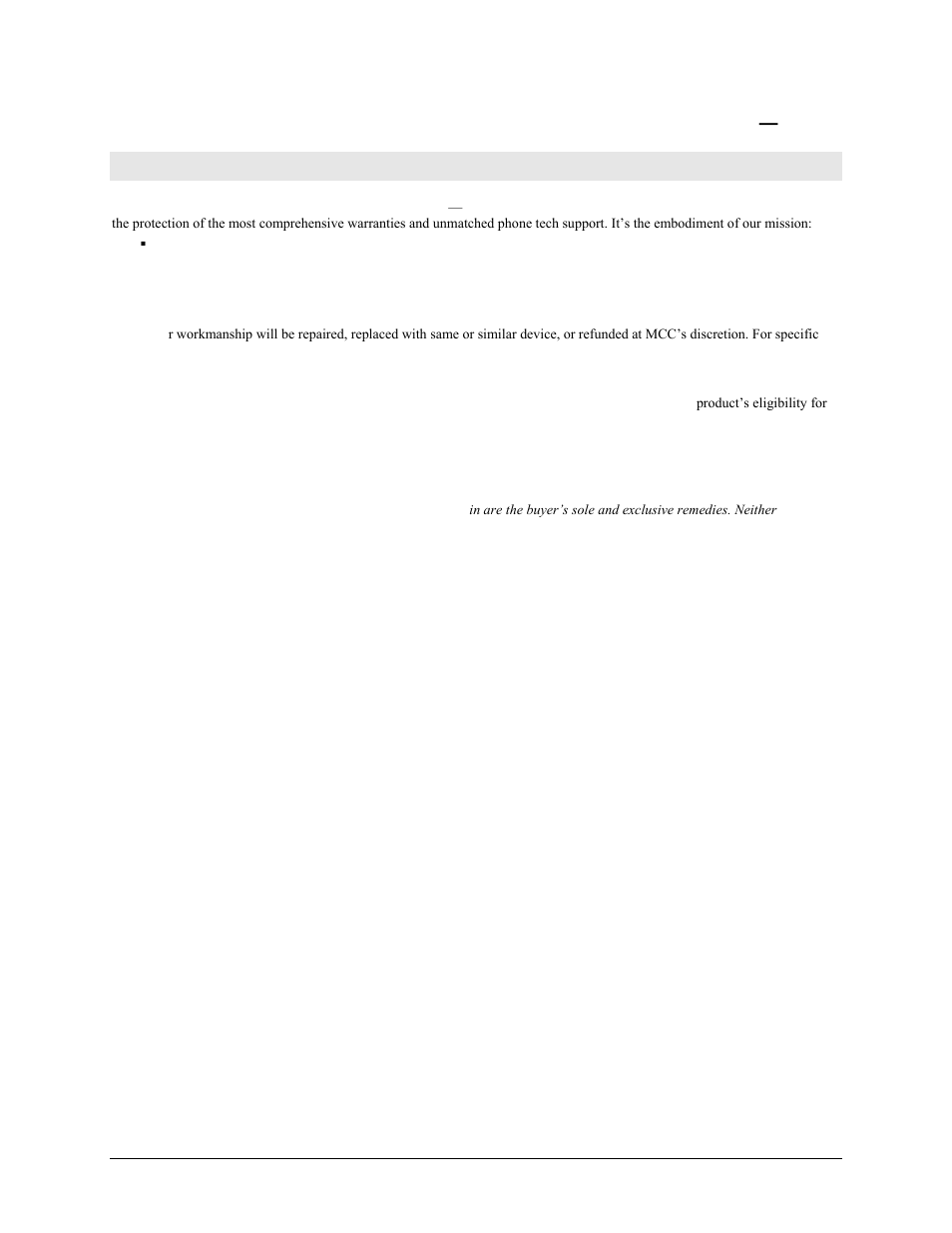 Management committed to your satisfaction | Measurement Computing WEB-TC User Manual | Page 3 / 36