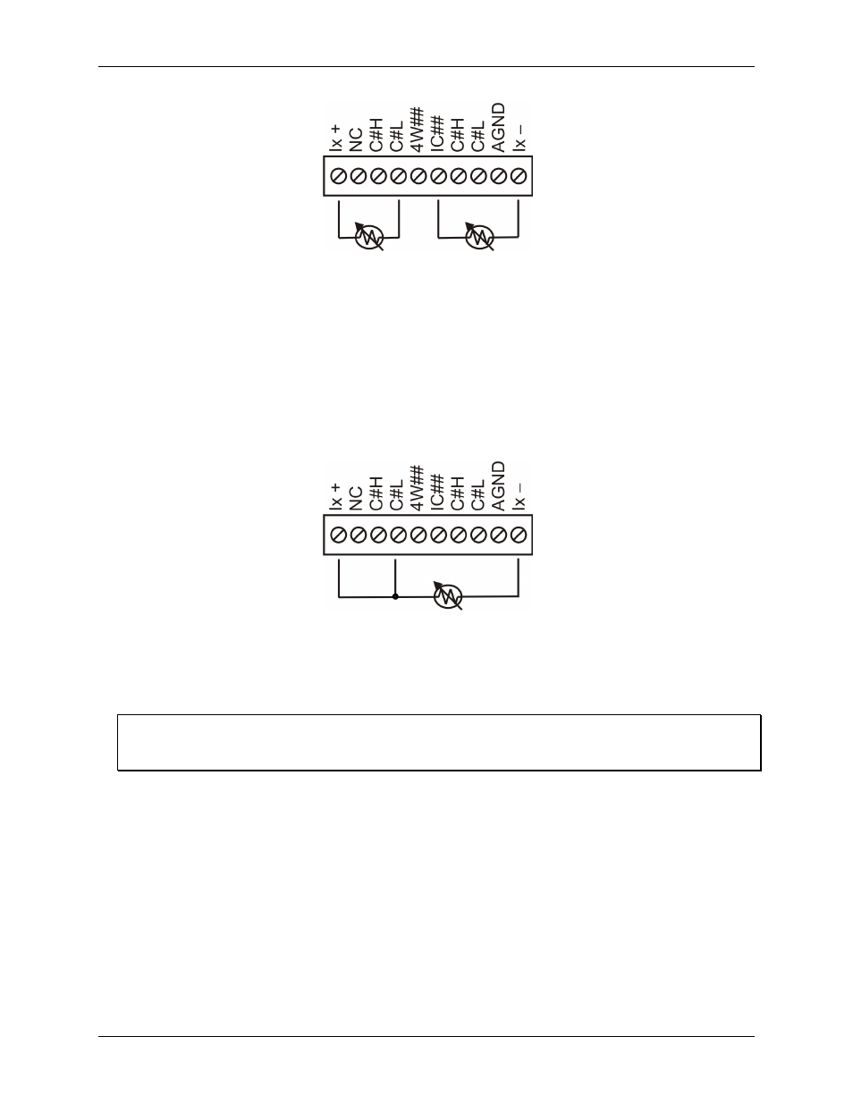 Three-wire configuration, Four-wire configuration | Measurement Computing WEB-TEMP User Manual | Page 19 / 40