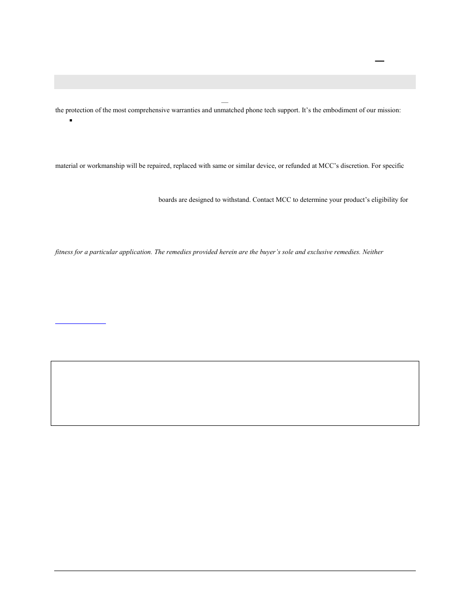 Management committed to your satisfaction | Measurement Computing WEB-TEMP User Manual | Page 2 / 40