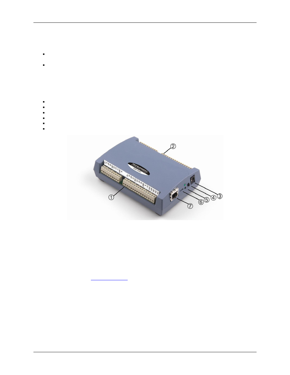 Data linearization, External components, Screw terminals | Ethernet port, External power connector | Measurement Computing WEB-TEMP User Manual | Page 23 / 40