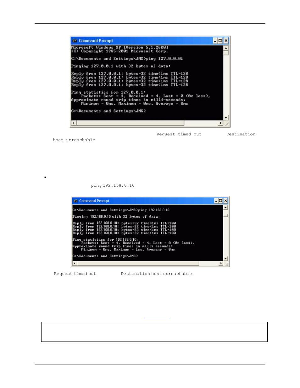 Verify the network path to the web-temp | Measurement Computing WEB-TEMP User Manual | Page 27 / 40