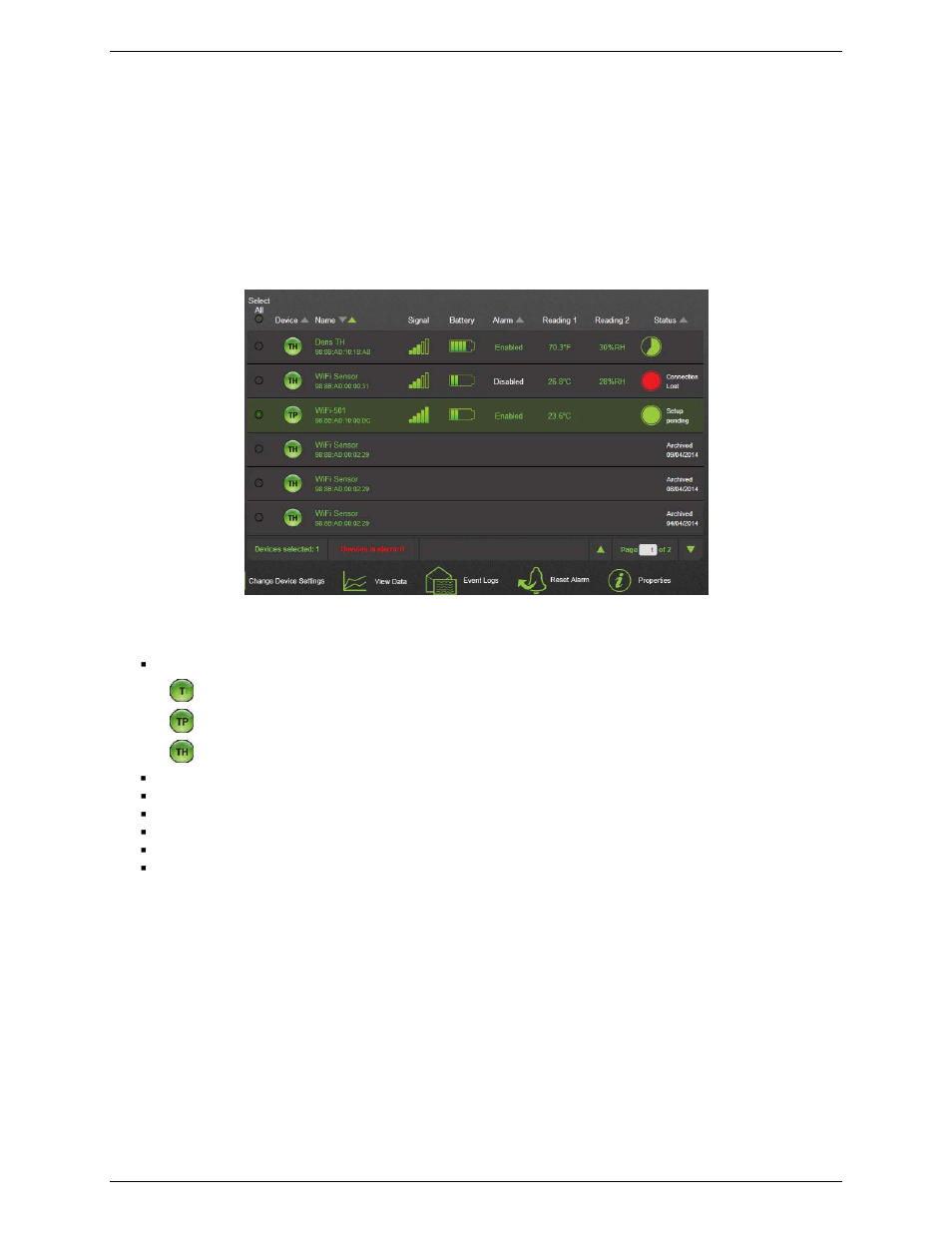 Viewing device information | Measurement Computing WiFi-500 Sensor Series User Manual | Page 21 / 40