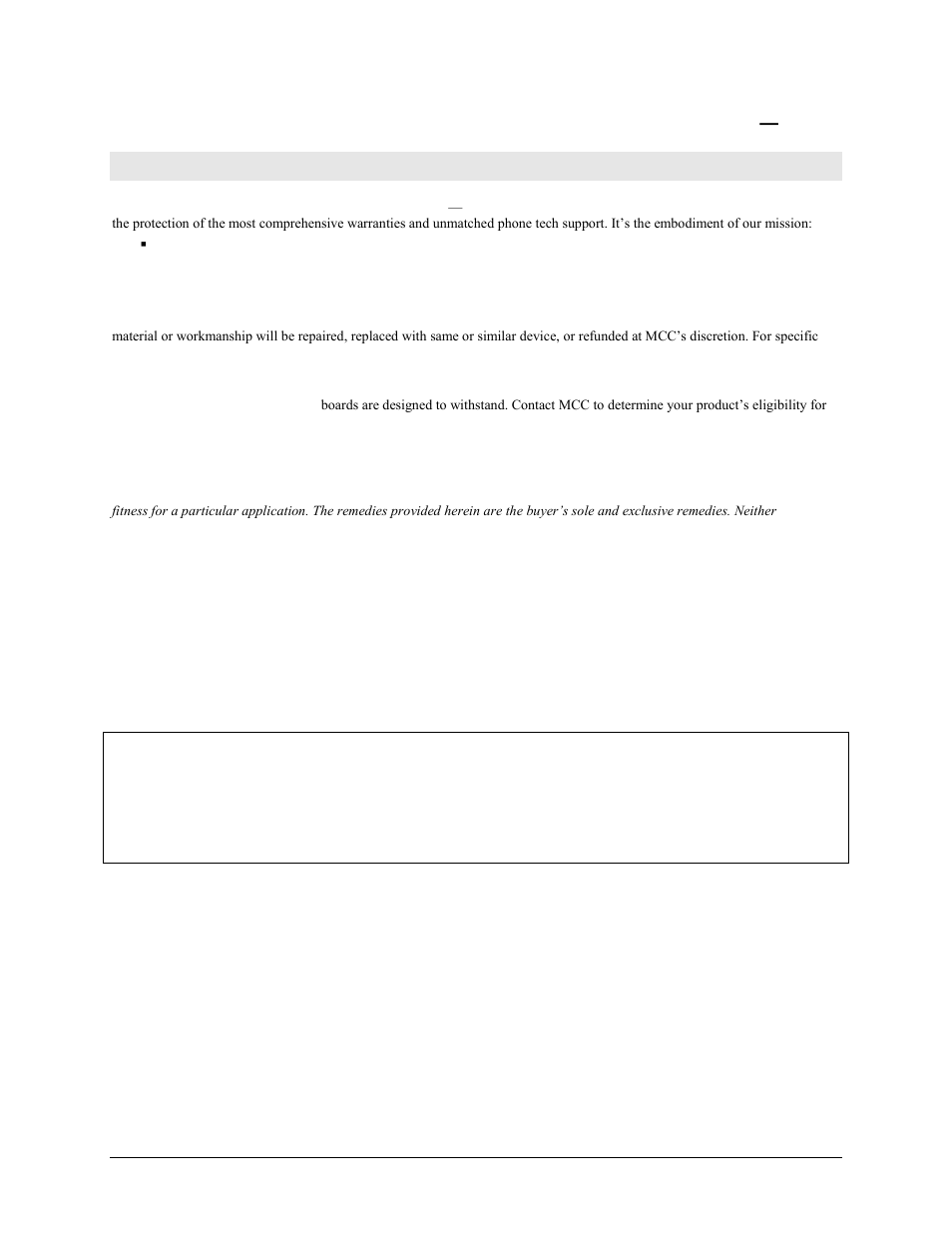 Management committed to your satisfaction | Measurement Computing WLS-TEMP User Manual | Page 2 / 34