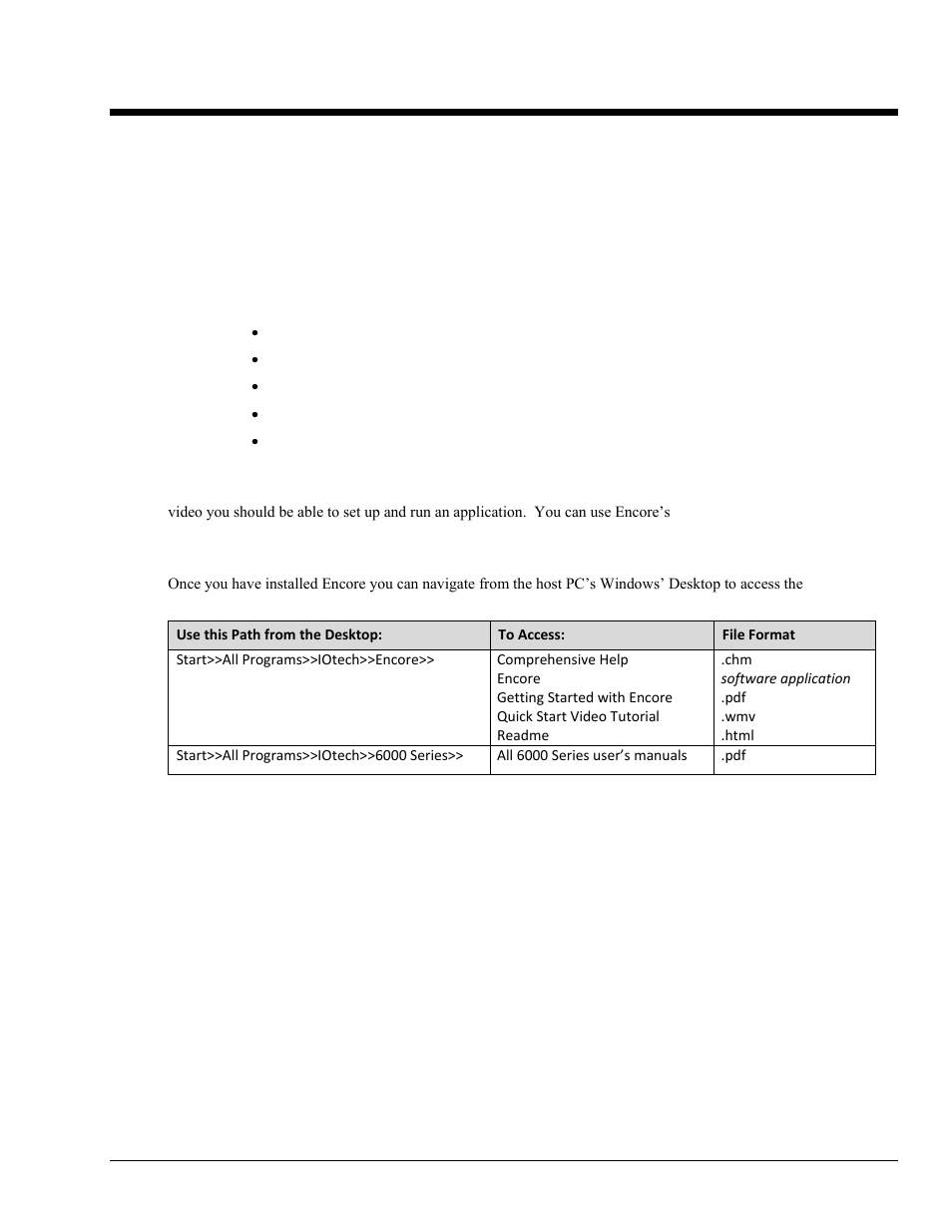 6 - software, iotech encore, Software, iotech encore 6 | Measurement Computing 6222 User Manual | Page 22 / 28