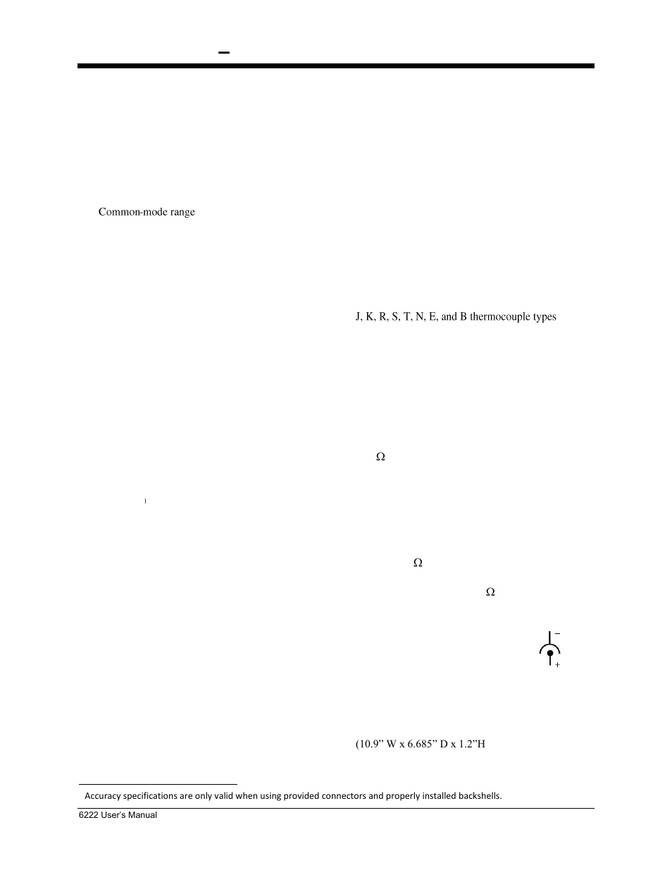 8 - specifications | Measurement Computing 6222 User Manual | Page 25 / 28