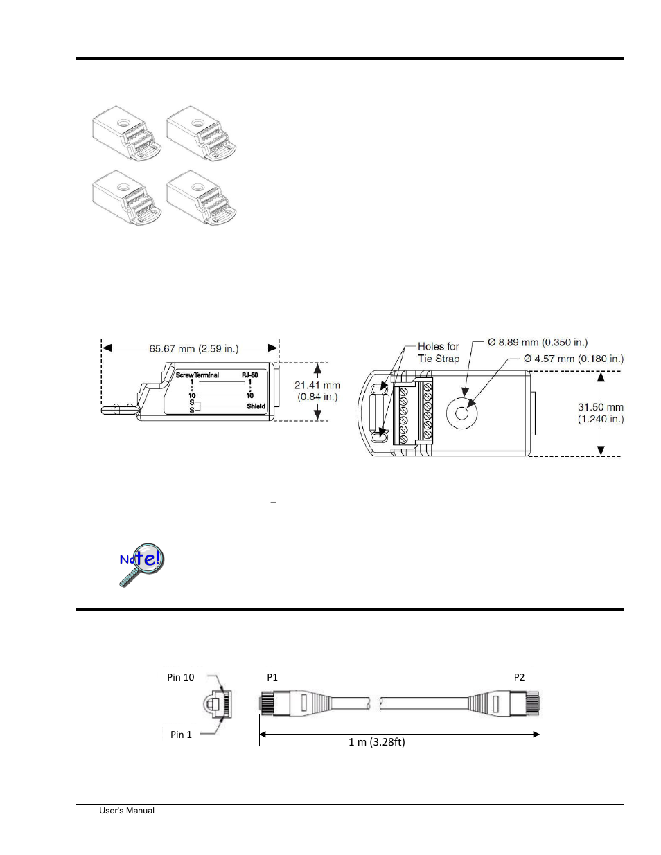 Rj50 12-pin screw terminal accessory (cn-268), Rj50 cables (ca-272-01) | Measurement Computing 6224 User Manual | Page 13 / 42